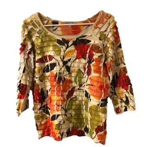 Moa Moa Layered Multicolored Blouse